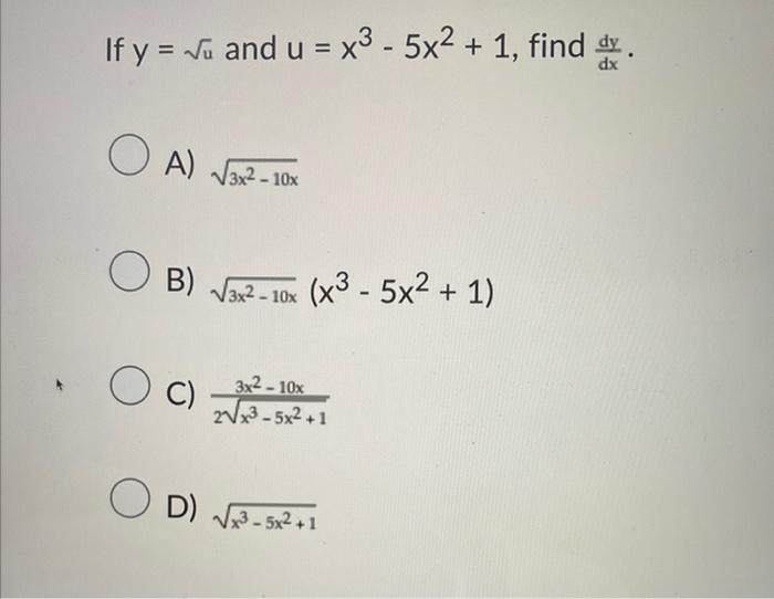 Solved Differentiate F X 5x 3x 4 2 A 5 3x 4 2 5x 4 B