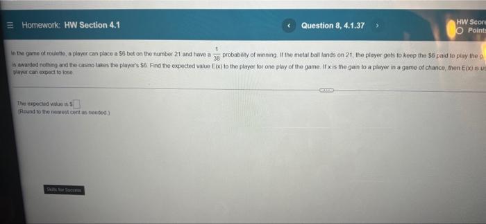 Solved Homework: HW Section 4.1 Question 8, 4.1.37 HW Score | Chegg.com