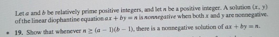 Solved Leta and b be relatively prime positive integers, and | Chegg.com