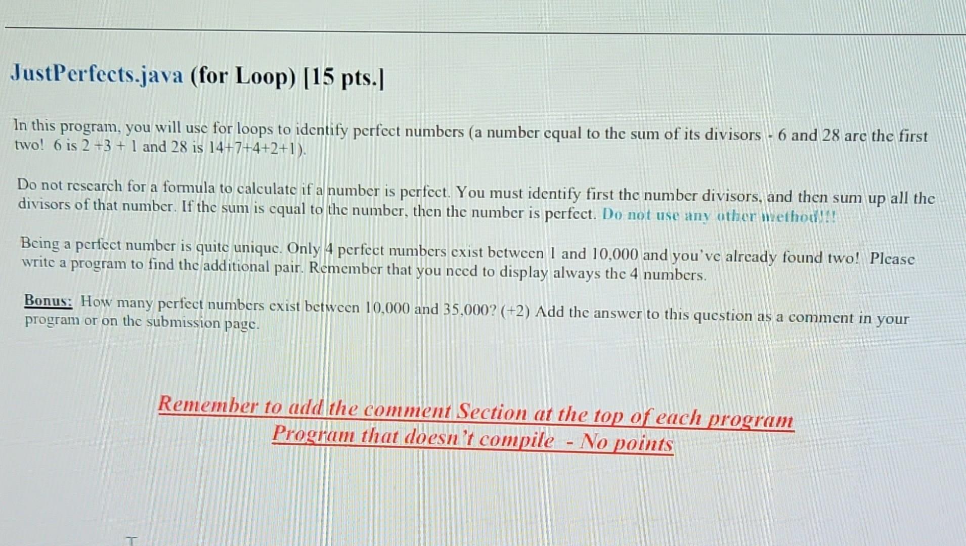 Solved In this program, you will use for loops to identify | Chegg.com
