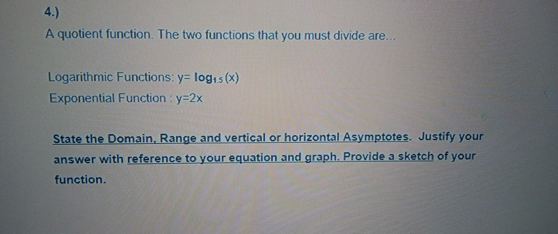 integration of quotient of two functions