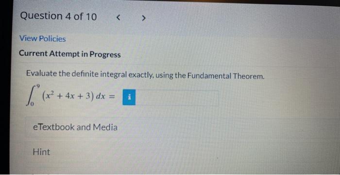 Solved Evaluate the definite integral exactly, using the | Chegg.com