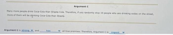 Solved Argument McDonald's has been in business for decades. | Chegg.com