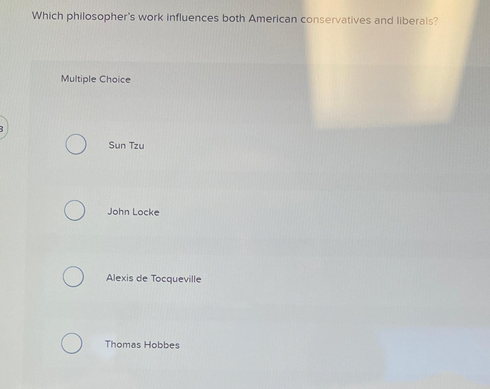 Solved Which philosopher's work influences both American | Chegg.com