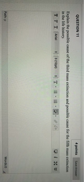 Solved QUESTION 11 4 points Save Answer Explain the possible | Chegg.com