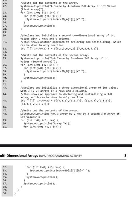 Solved Line # 1. Java Code //This program is used to explore | Chegg.com