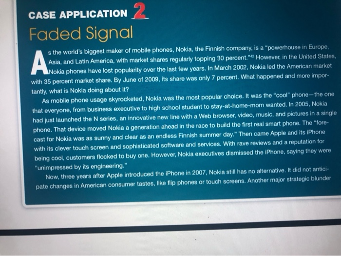 faded signal nokia case study