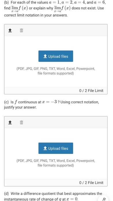 Solved Graph Of F X 0 2 1 975 0 1 1 988 0 01 1 997 0 001 Chegg