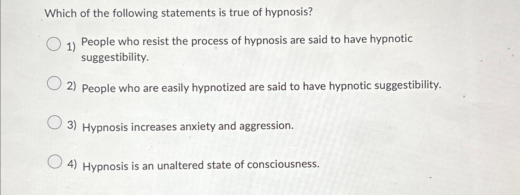 Solved Which of the following statements is true of | Chegg.com