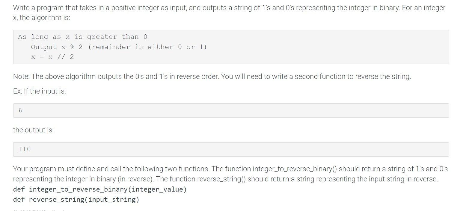 Solved the code must be in python. I need the explanation | Chegg.com