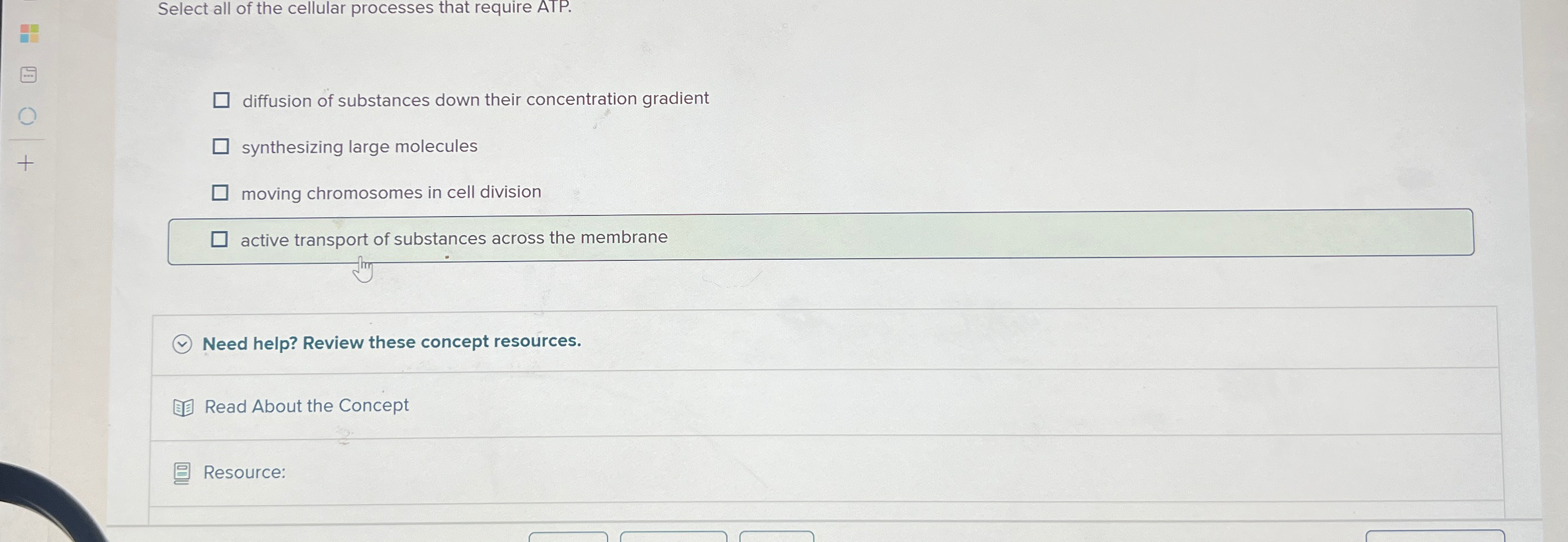 Solved Select all of the cellular processes that require | Chegg.com