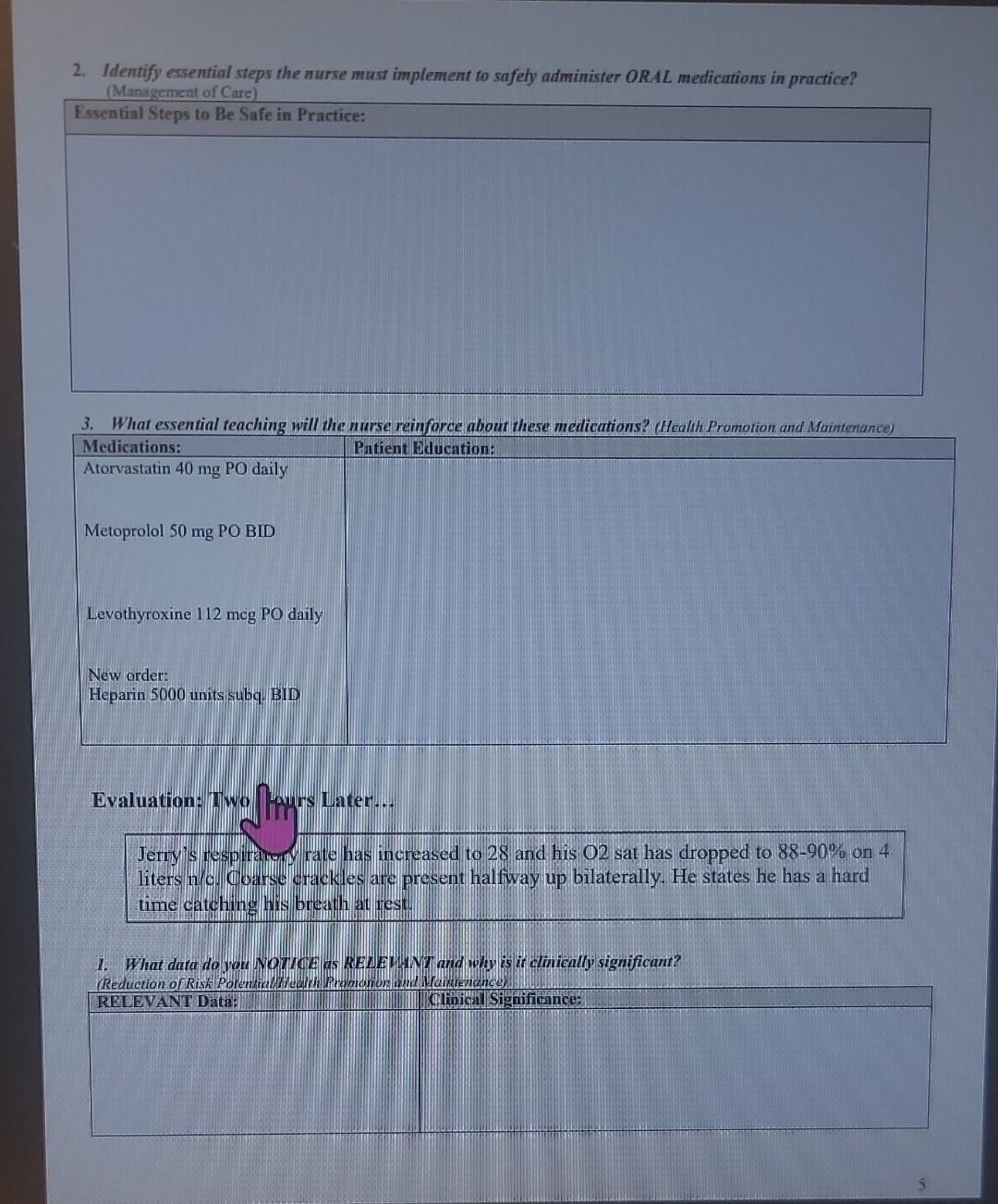 Solved Oral and Parenteral Medication Administration Skills