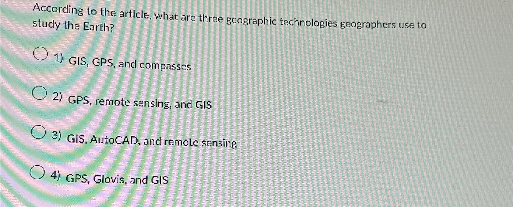 Solved According to the article, what are three geographic | Chegg.com