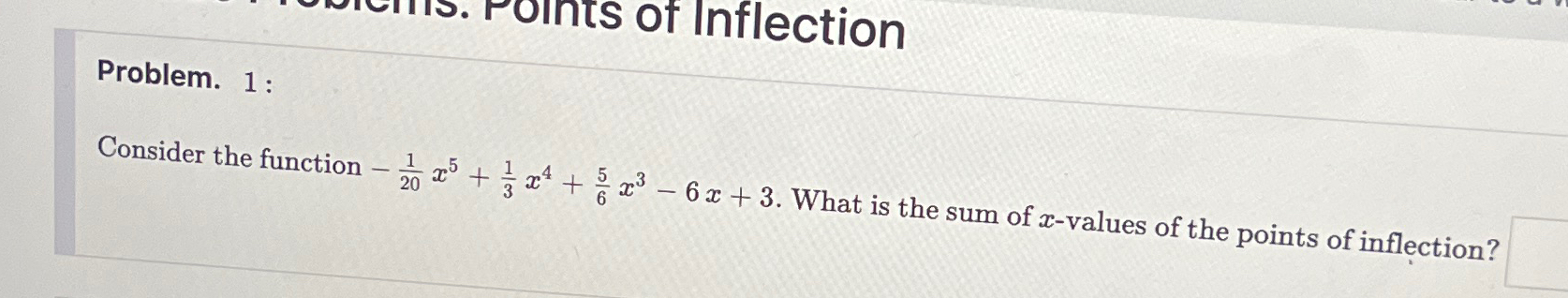 Solved Problem. 1 ﻿:Consider the function | Chegg.com