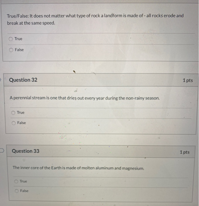 Solved Question 22 1 pts Only sedimentary rocks experience