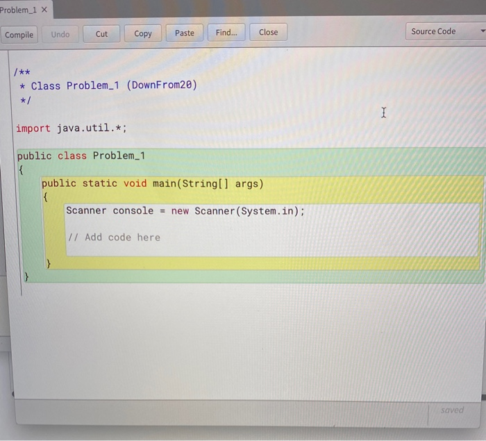 Solved 1. Write a program using a for loop that counts down | Chegg.com