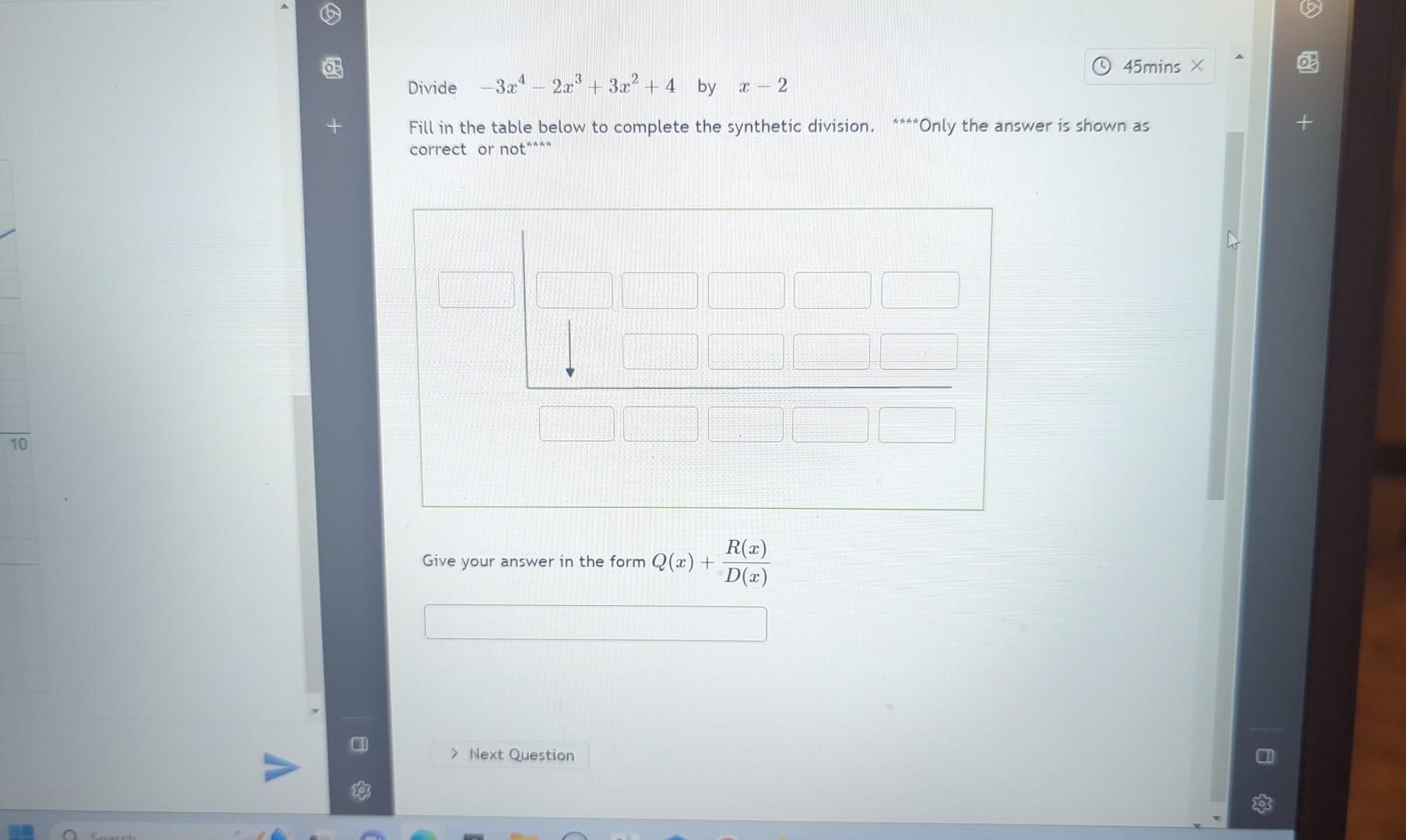 Solved Divide 3x4 2x3 3x2 4 By X 2 Fill In The Table Below Chegg Solved Divide 3x4 2x3 3x2 4 By X 2 Fill In The Table Below Chegg