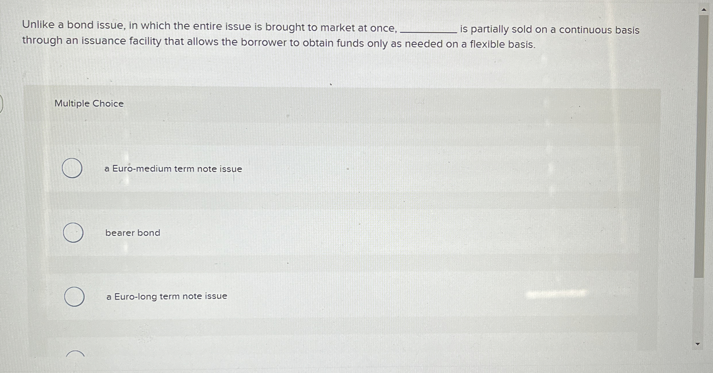 Solved Unlike a bond issue, in which the entire issue is | Chegg.com
