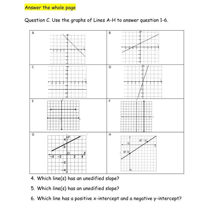Solved Answer the whole page Question C. Use the graphs of | Chegg.com