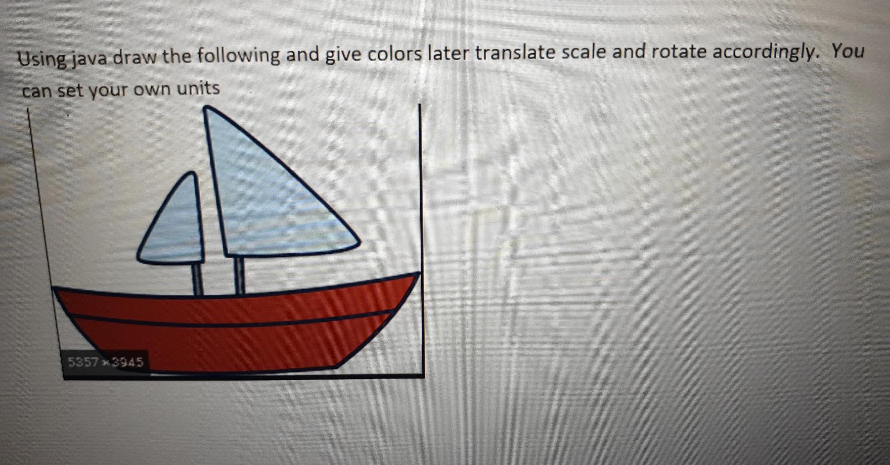 Solved Using java draw the following and give colors later | Chegg.com