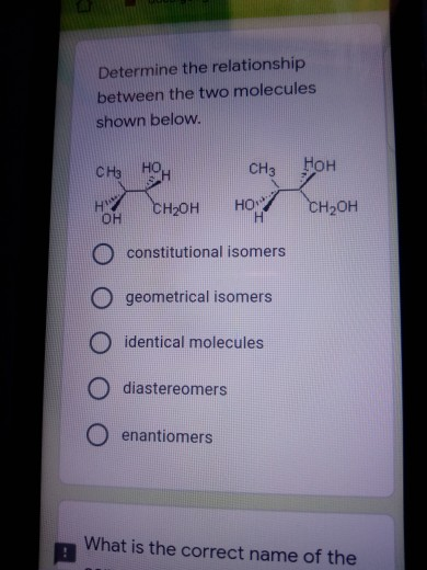 Solved Determine The Relationship Between The Two Molecules 1415