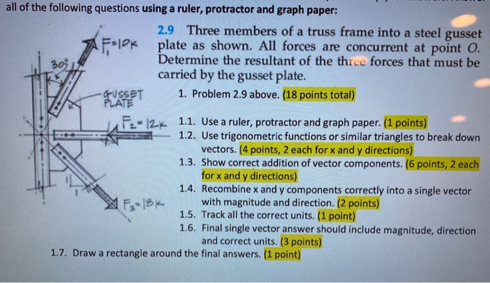 Solved 303 all of the following questions using a ruler, | Chegg.com