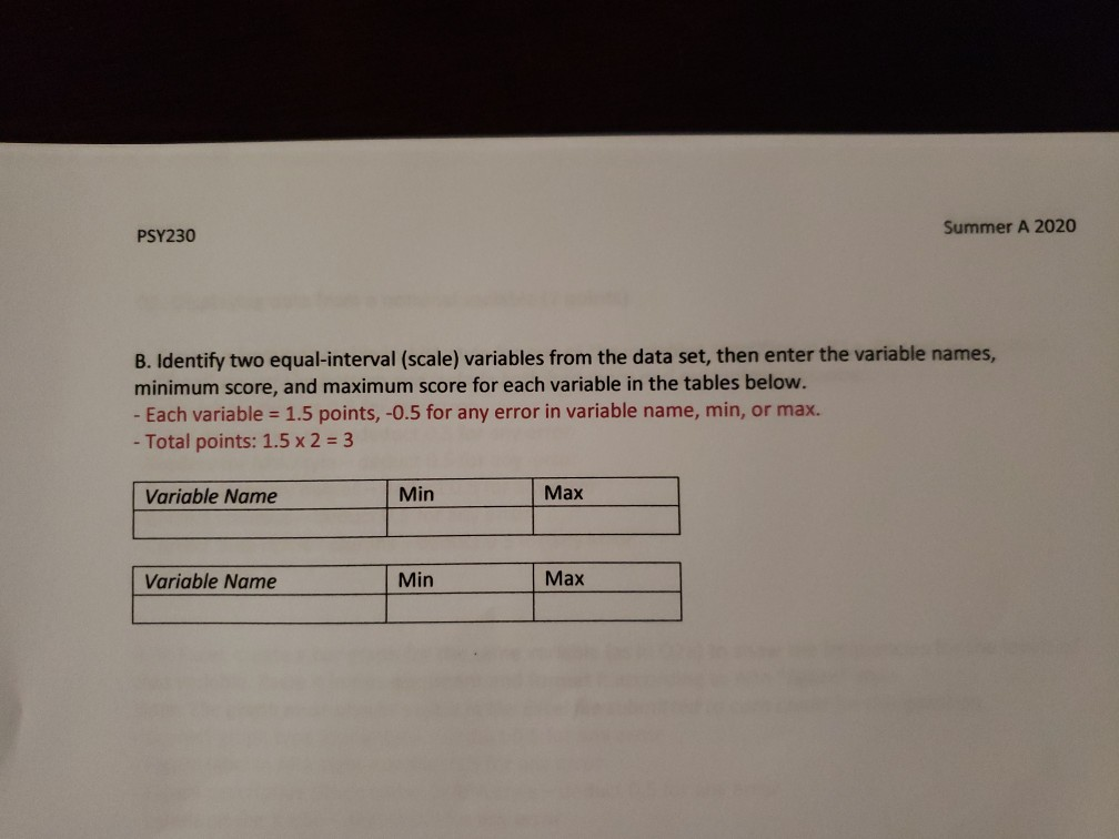 Interval Scale Variables Interval Scale Variables