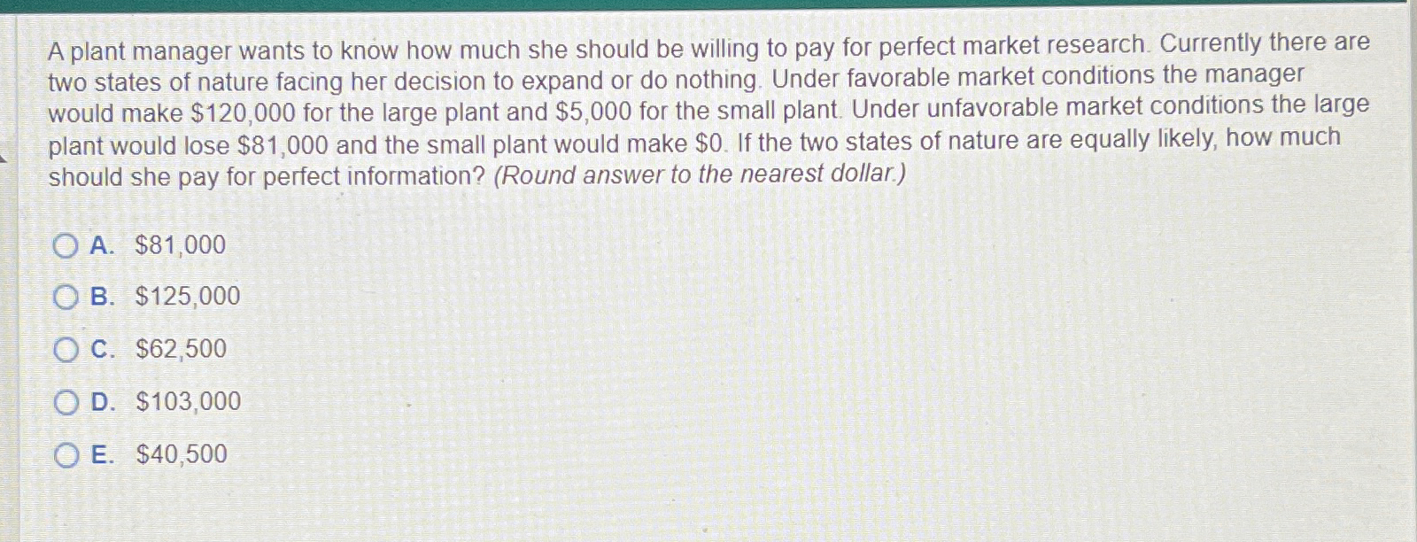 Solved A plant manager wants to know how much she should be | Chegg.com
