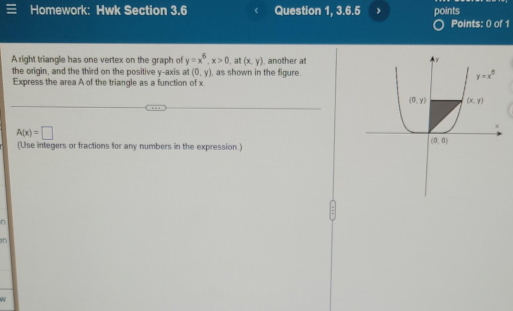 Solved = Homework: Hwk Section 3.6 Question 1, 3.6.5 > | Chegg.com