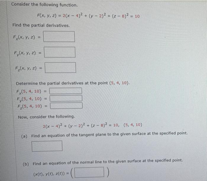 Solved Consider The Following Function