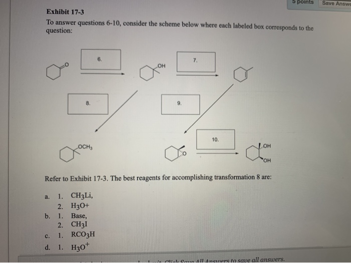 Solved QUESTION 4 5 points Save Answer Exhibit 17-3 To | Chegg.com