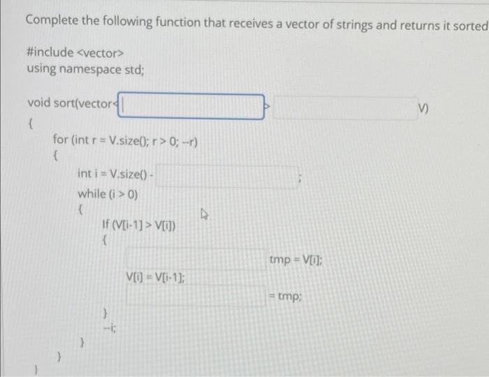 Solved Complete the following function that receives a | Chegg.com