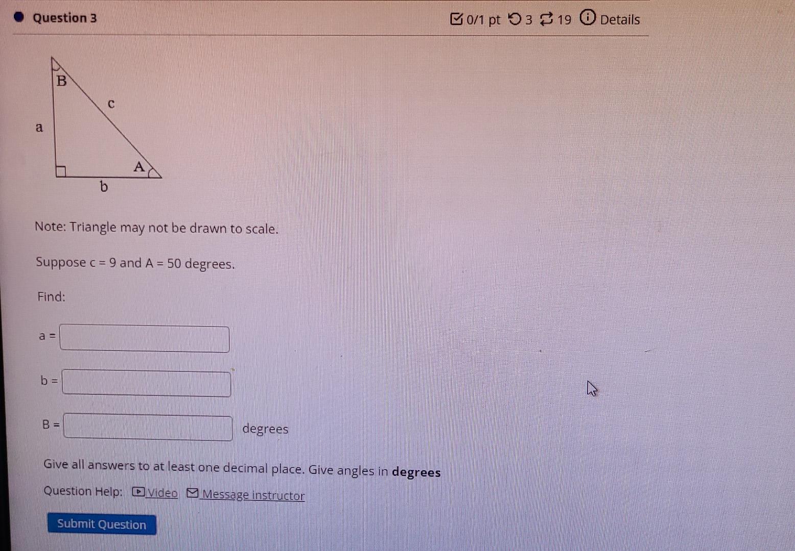 Solved Question 2 0/1 pt 53 & 19 O Details B с a Note: | Chegg.com