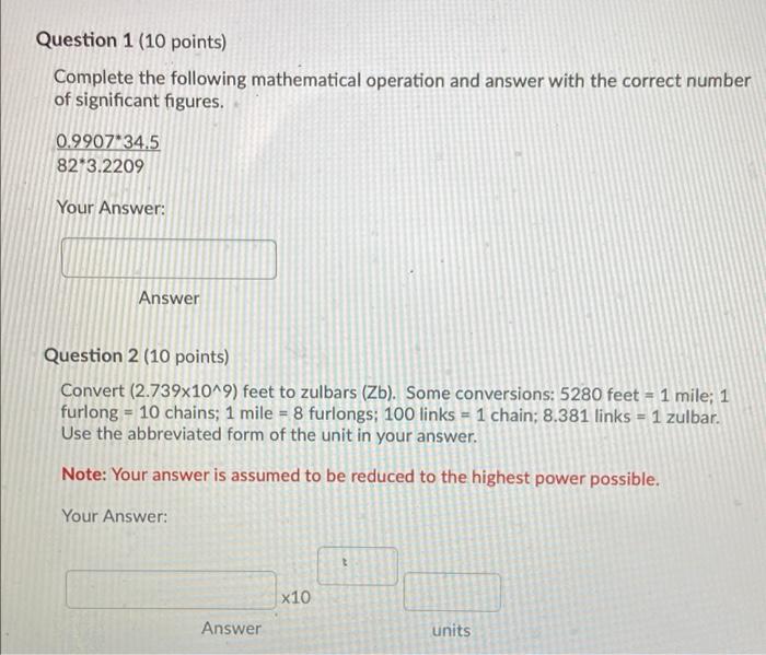 Solved Question 1 (10 points) Complete the following | Chegg.com