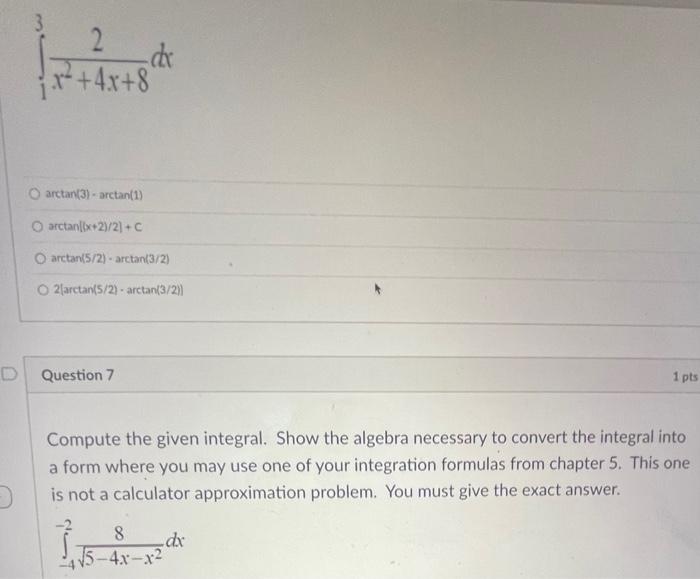solved-13x2-4x-82dx-arctan-3-arctan-1-arctan-x-2-2-c-chegg