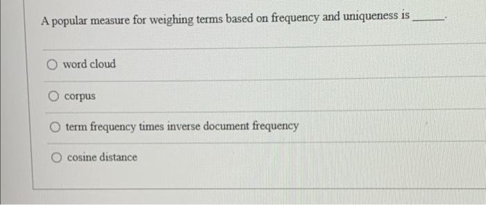 Understanding Weighing Terminology