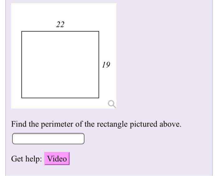 perimeter of rectangle