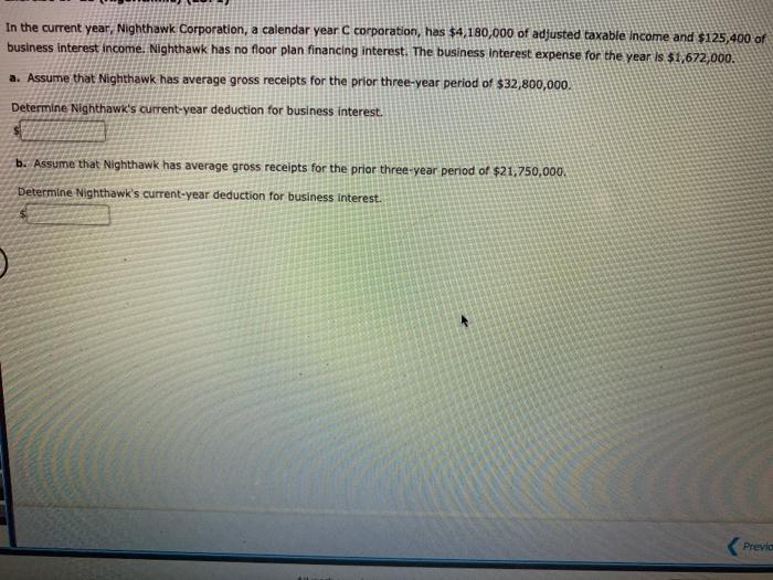 Solved In the current year, Nighthawk Corporation, a