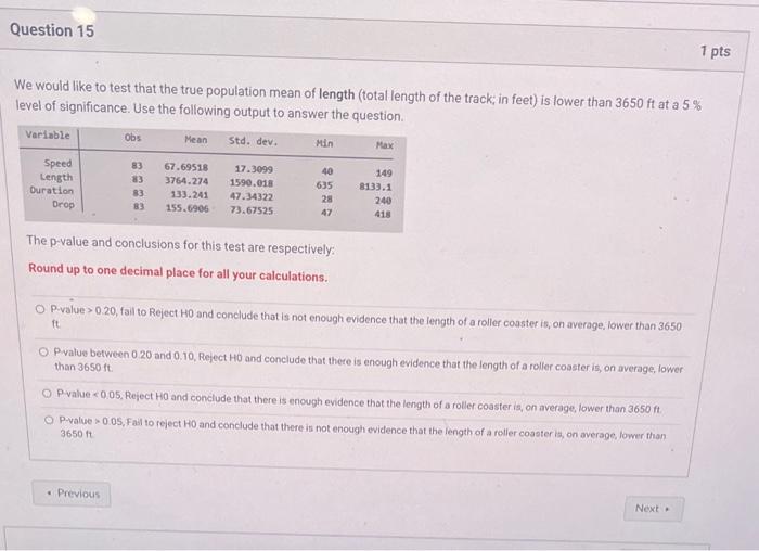 Solved We would like to test that the true population mean | Chegg.com