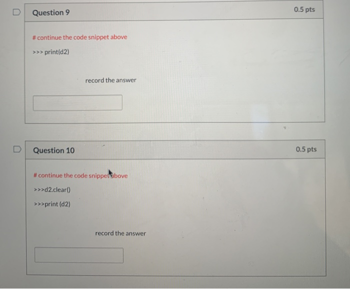 Solved Problem 1 Dictionaries. Lists, tuples, and even | Chegg.com