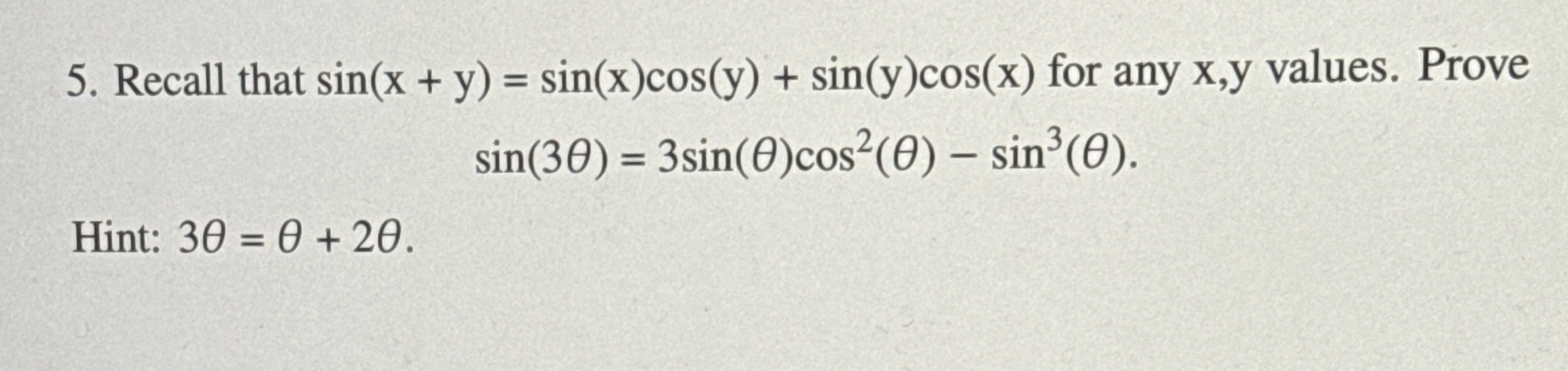 Solved recall that sin x y sin x cos y sin y cos x for chegg