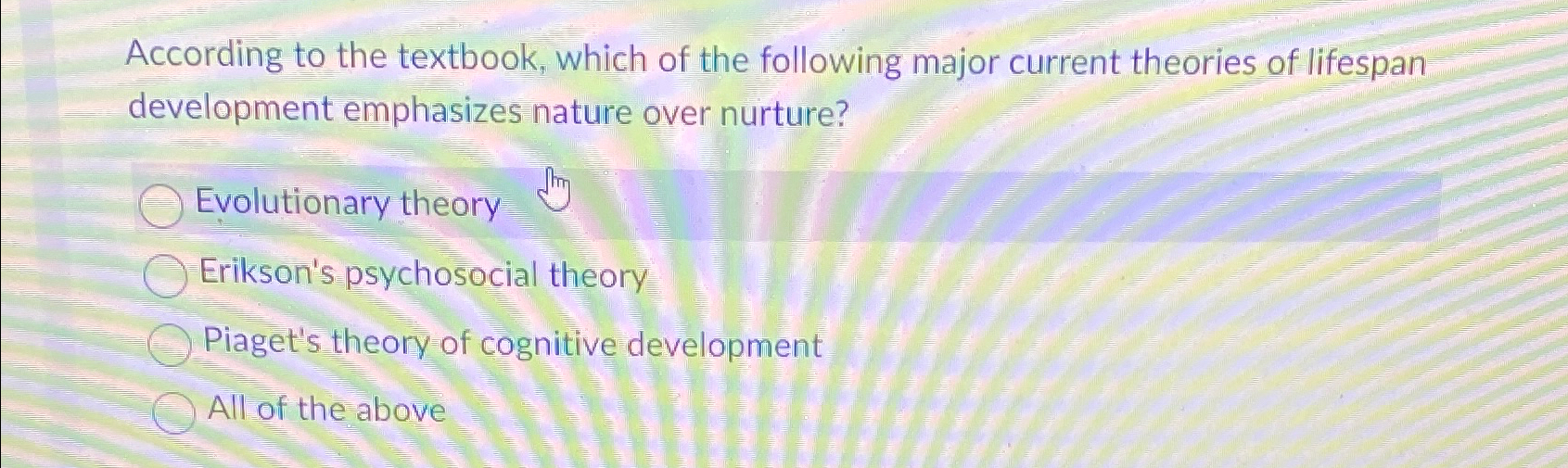 Solved According to the textbook which of the following Chegg