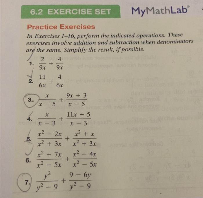 Solved Practice Exercises In Exercises 1-16, perform the | Chegg.com