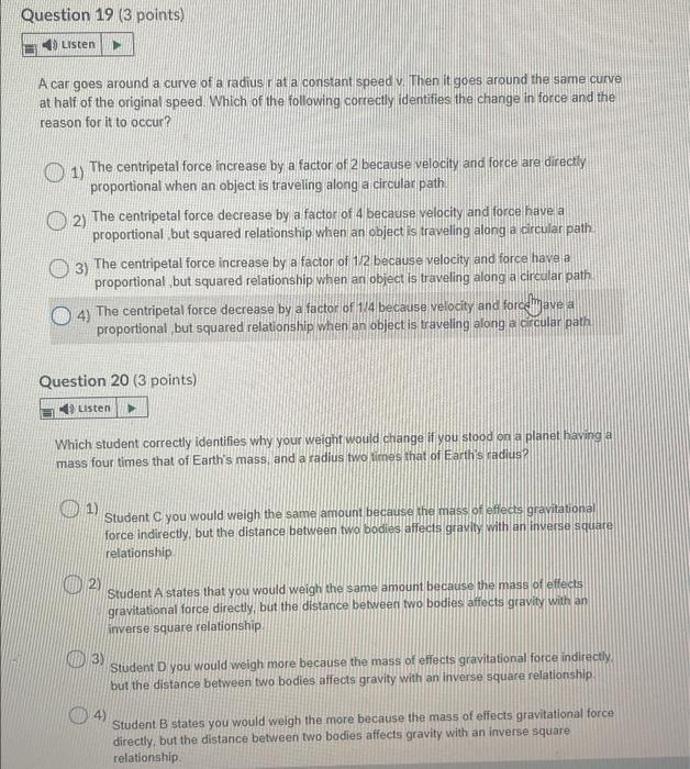 Solved Question 1 (3 points) 1) usten Two students find a | Chegg.com