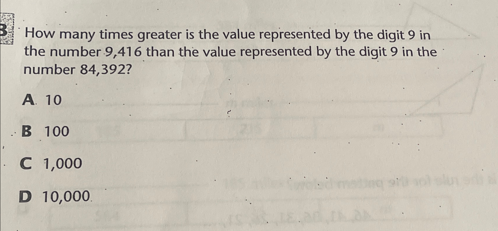 what is the value of the digit 9 in 4693