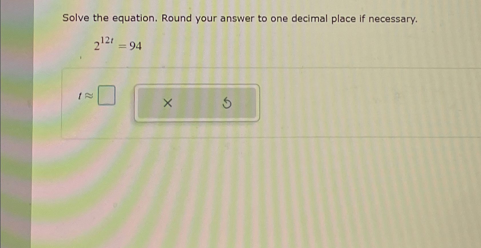 Solved Solve the equation. Round your answer to one decimal | Chegg.com