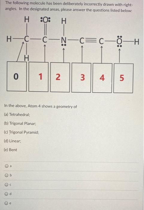 Solved Based on the Lewis structure presented below, which | Chegg.com