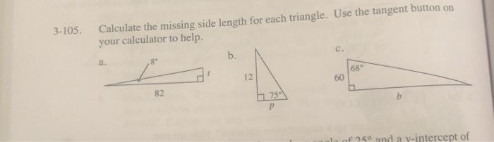 Find the missing side in 2025 each triangle using any method