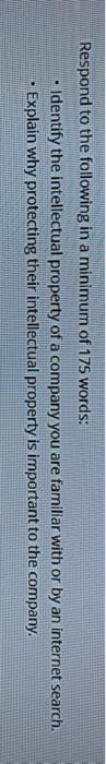 Solved Respond to the following in a minimum of 175 words: | Chegg.com