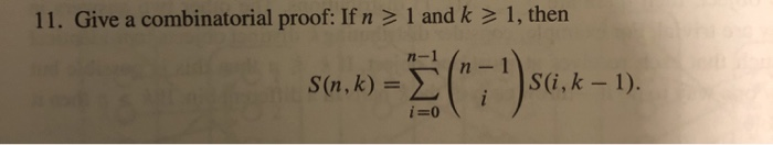 Solved Using double counting, write a combinatorical proof | Chegg.com